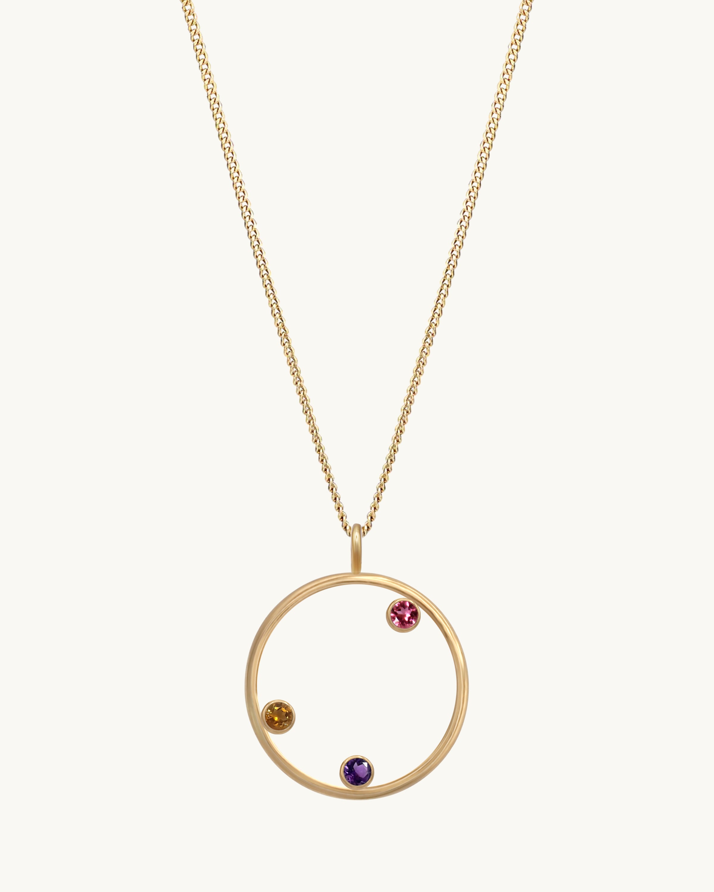 Family Of Three Pendant Necklace