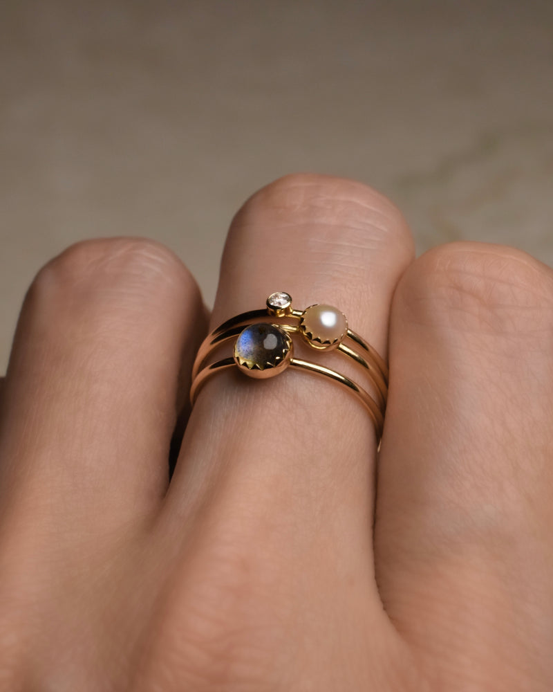 Olivia Pearl Ring 14K Gold