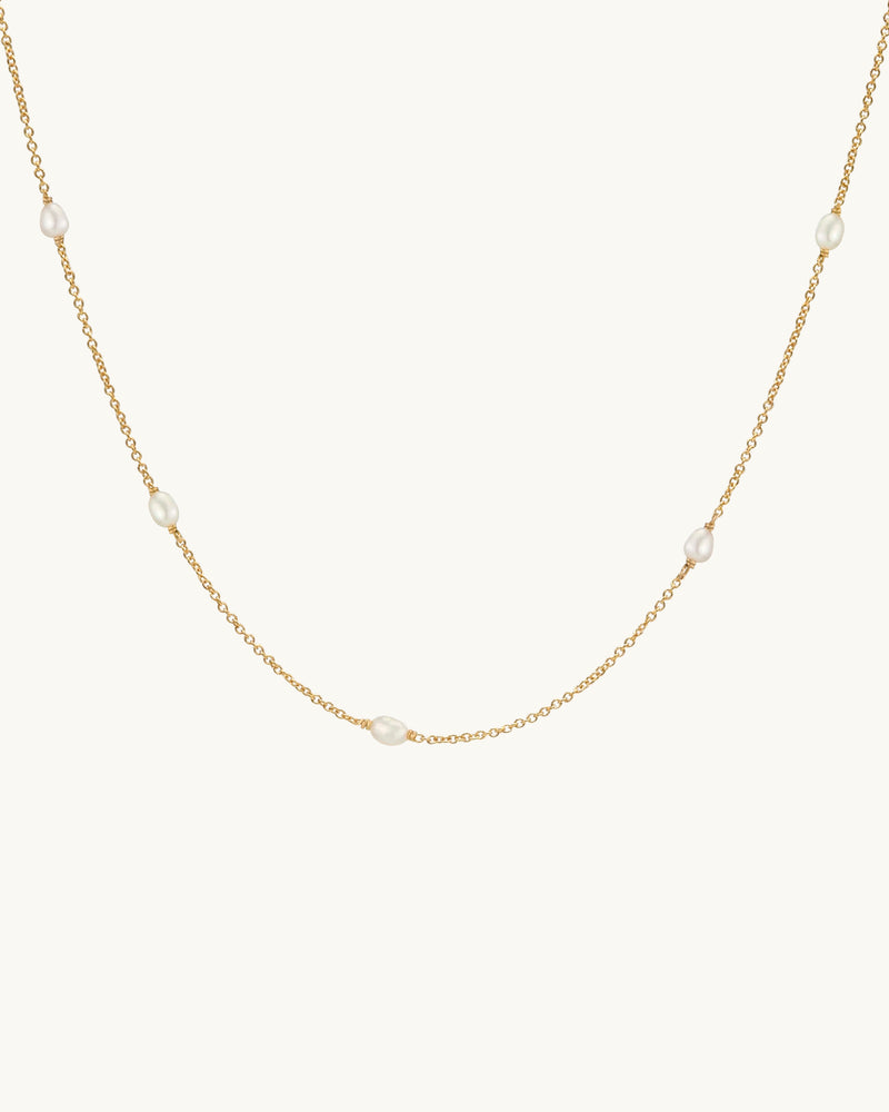 LOU Pearl Necklace 14K