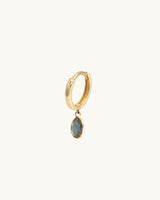 NUBIA Labradorite Hoop Earrings 14K Gold