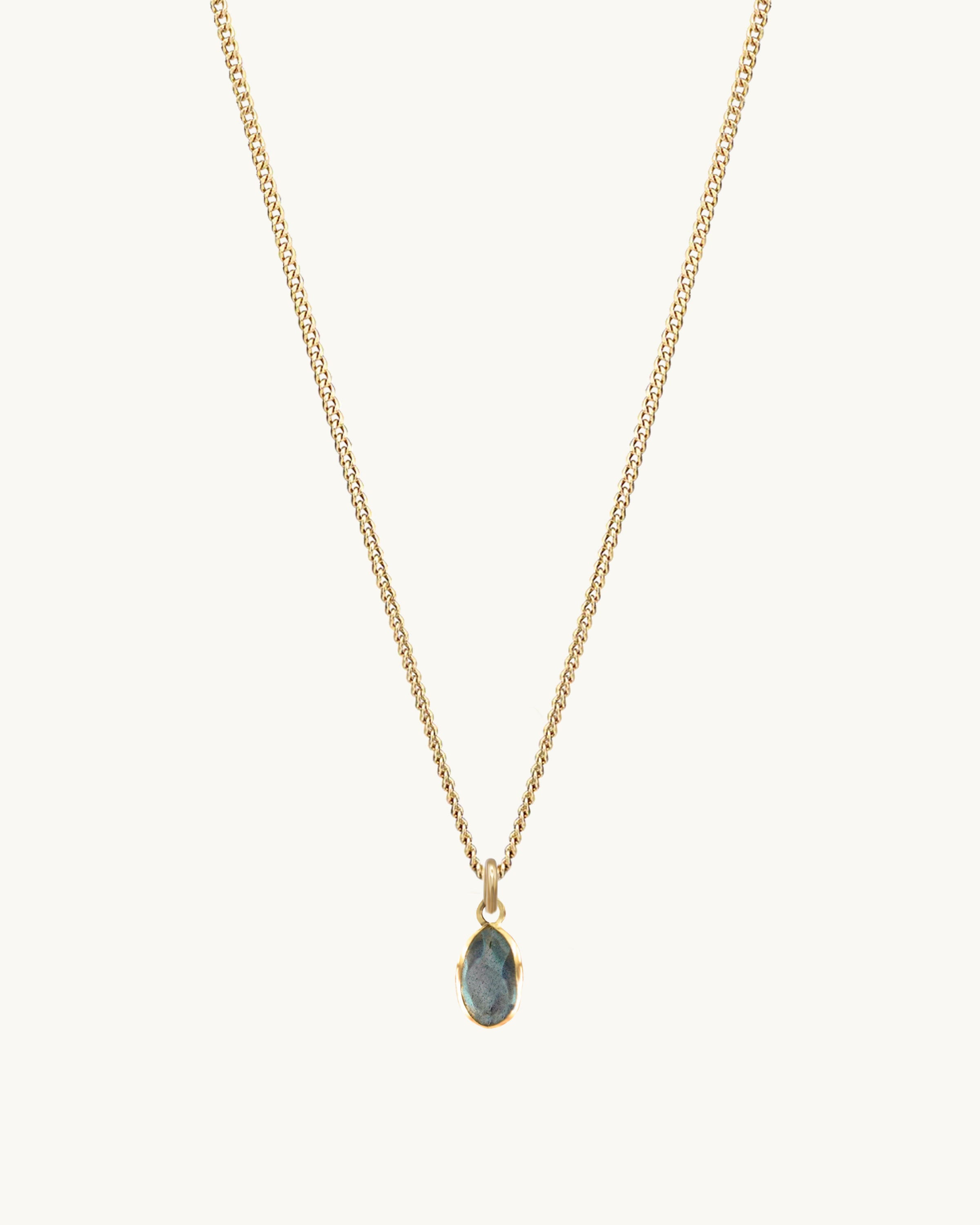 Nubia Labradorite Charm Necklace