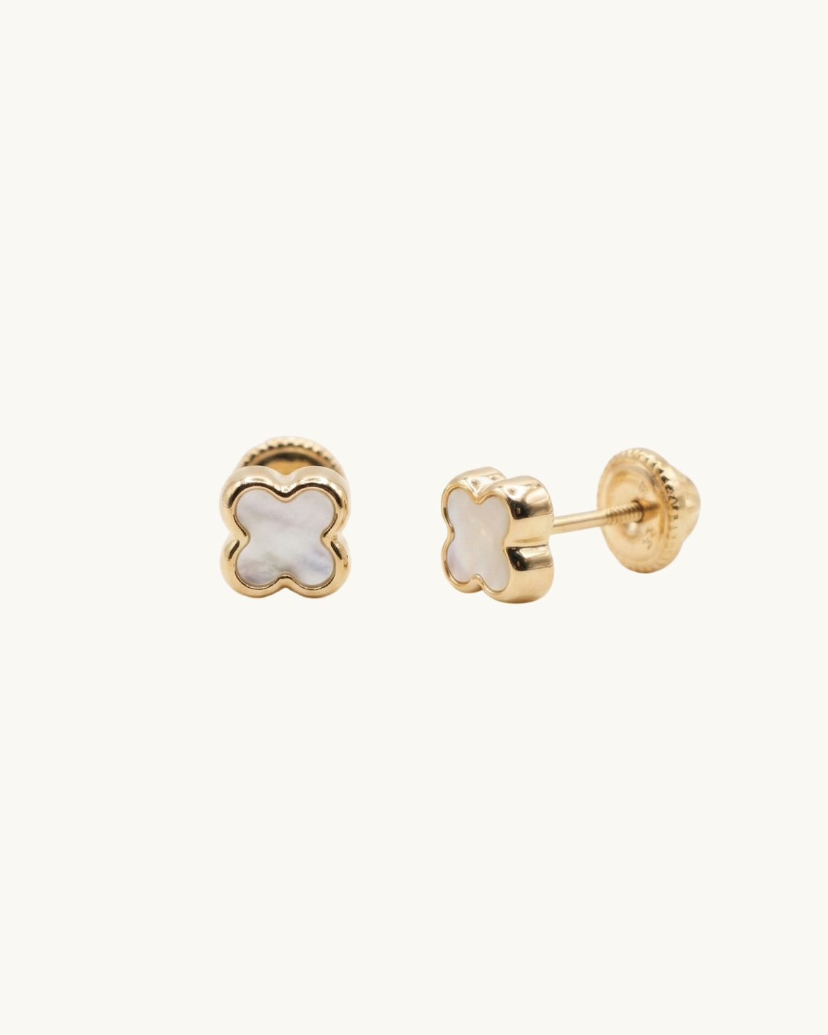 Leonie Mother Of Pearl Clover Earrings