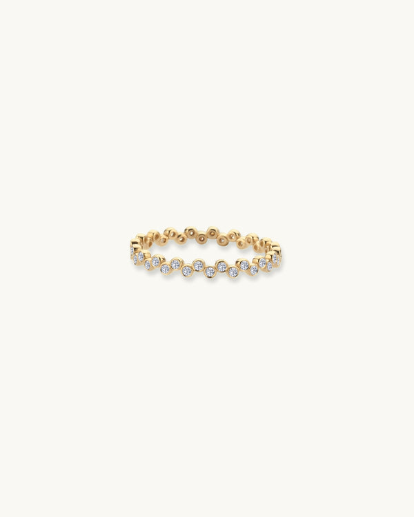 Lila Small Ball Diamond Alliance Ring