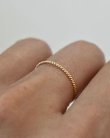 Liv Twisted Stacking Ring 14K