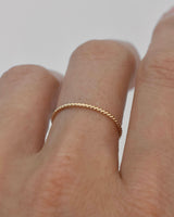 Liv Twisted Stacking Ring 14K