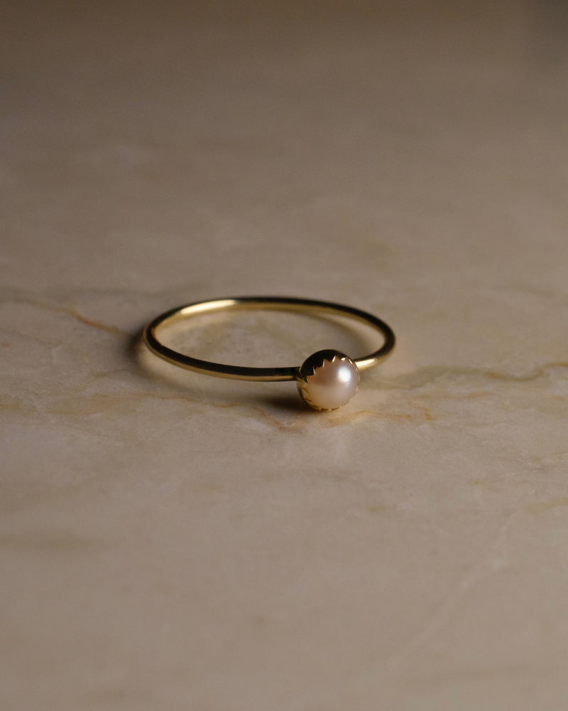 Olivia Pearl Ring 14K Gold