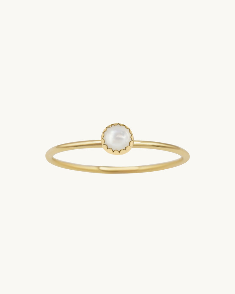 Olivia Pearl Ring 14K Gold