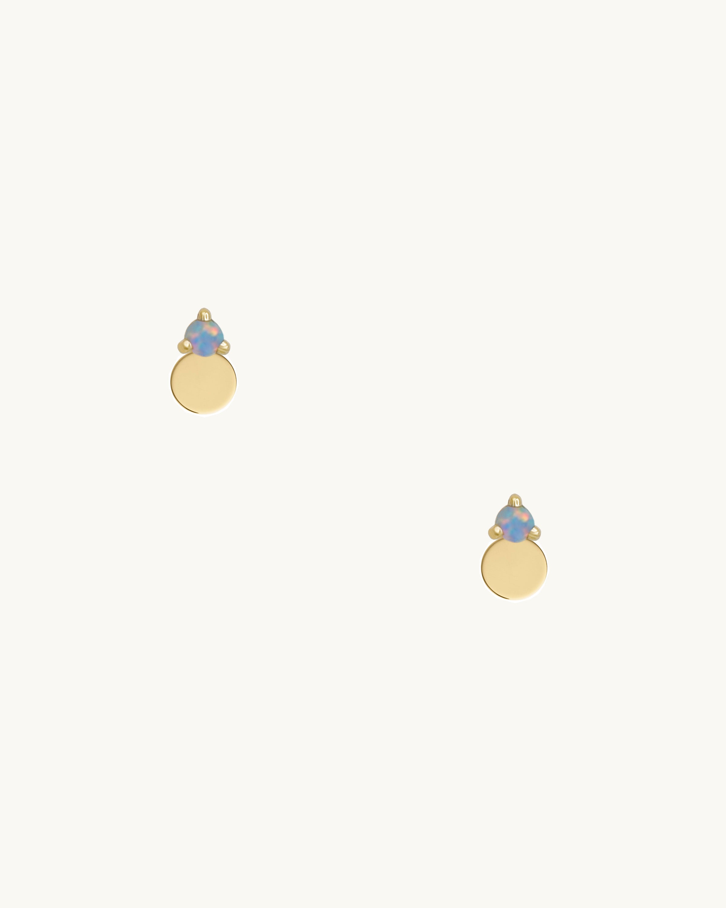 Noe Blue Opal Stud Earring