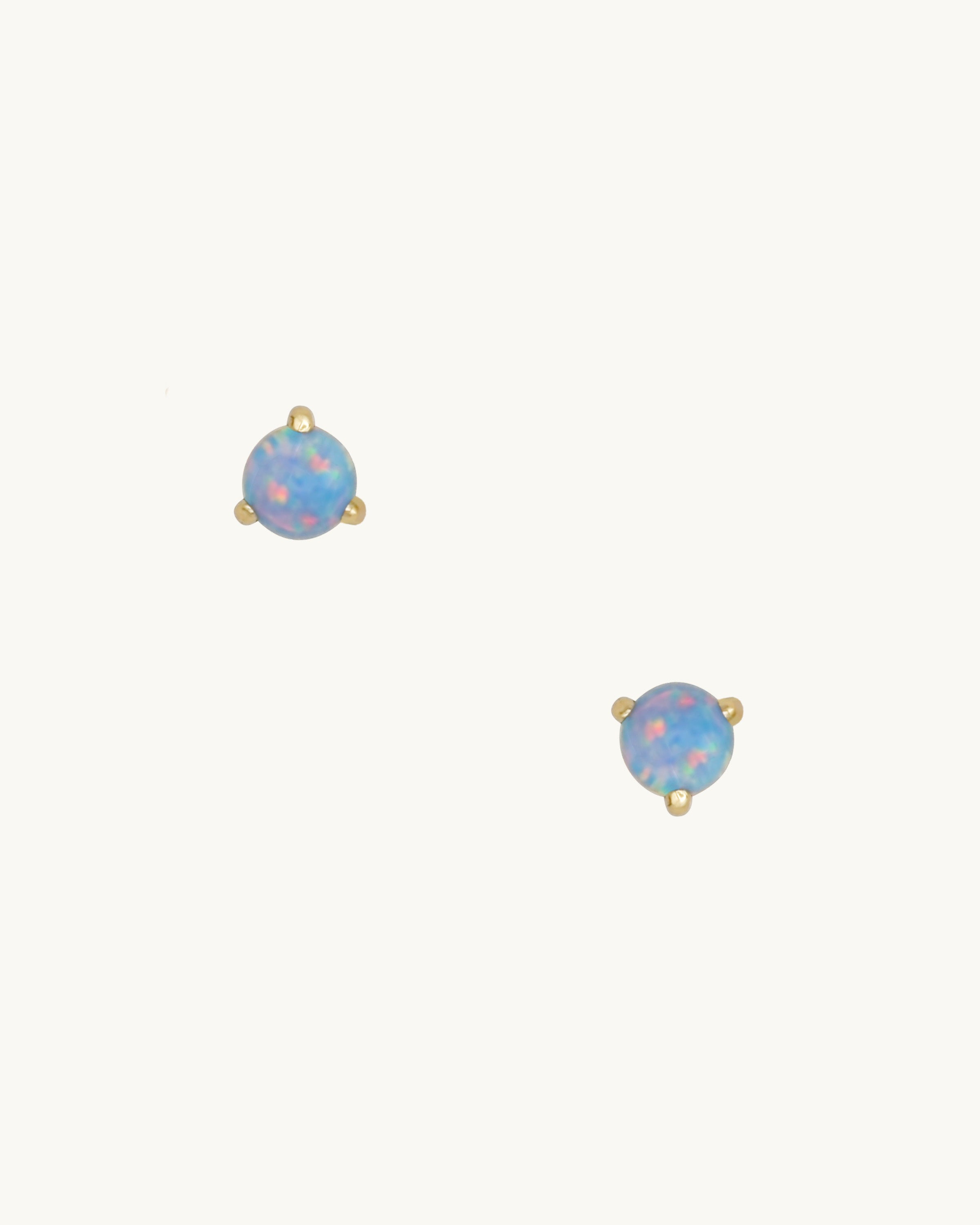 Eve Blue Opal Stud Earring Large