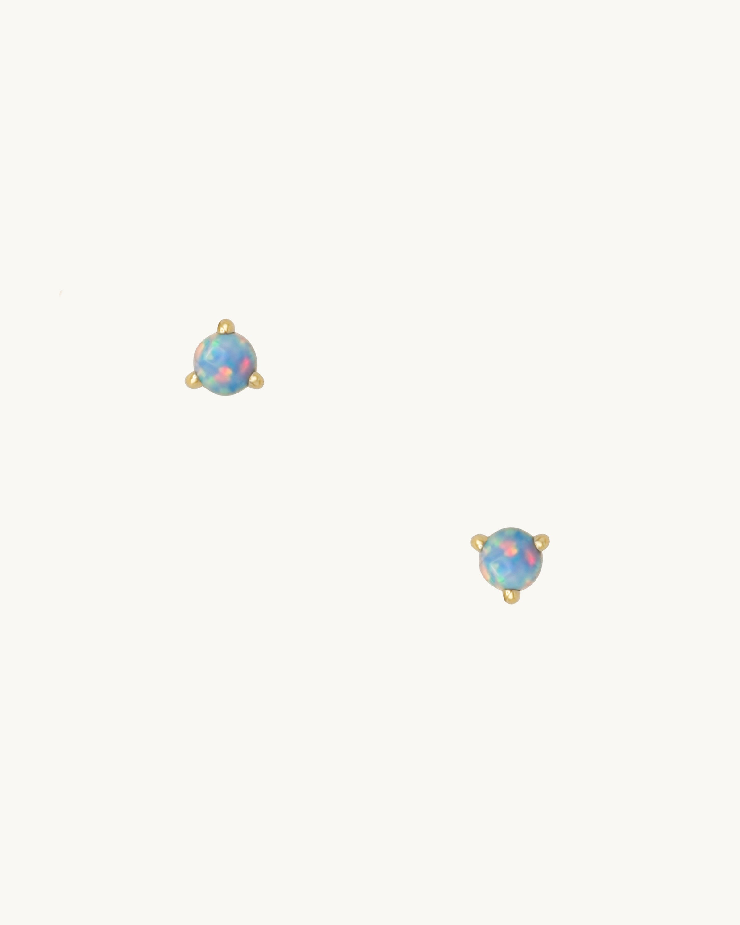 Eve Blue Opal Stud Earring Medium