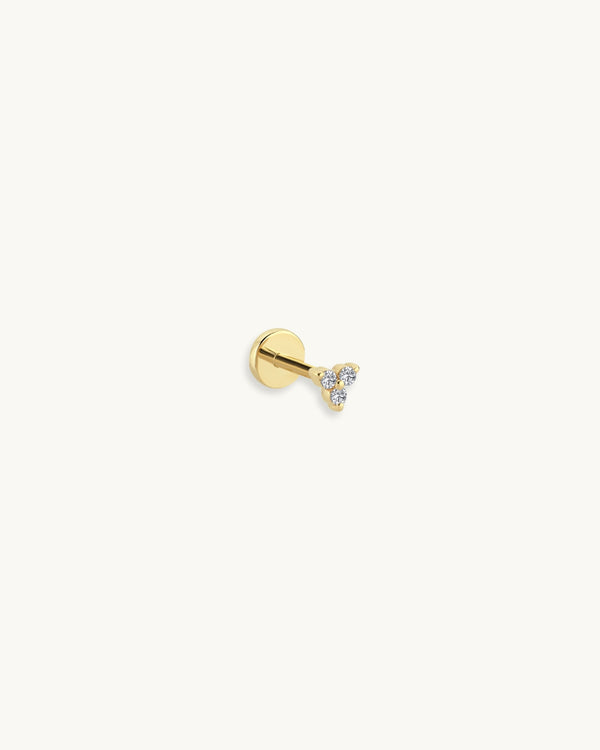 Sabine Diamond Flat Back Earring