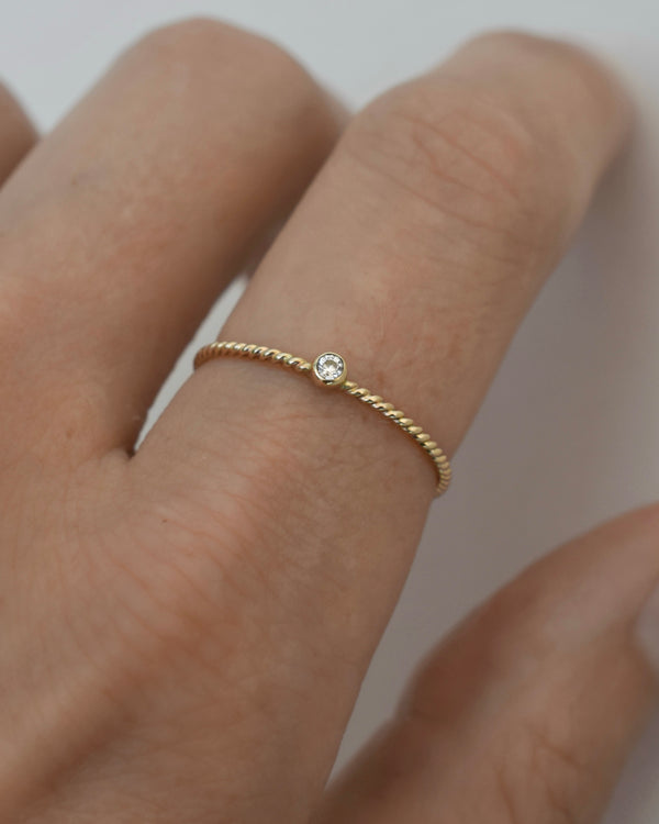 Sally Stacking Ring 14K