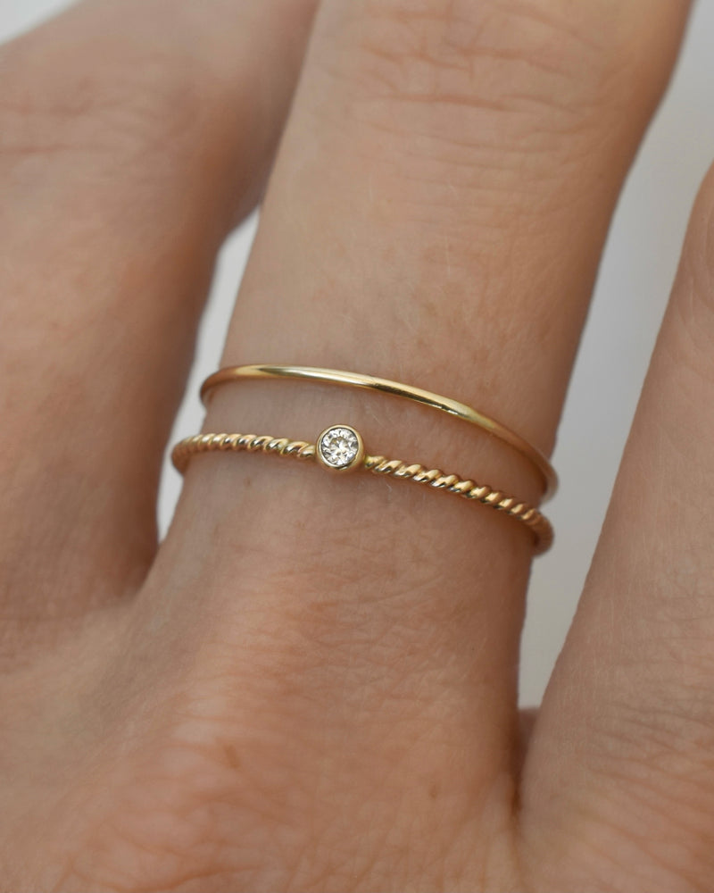 Sally Stacking Ring 14K