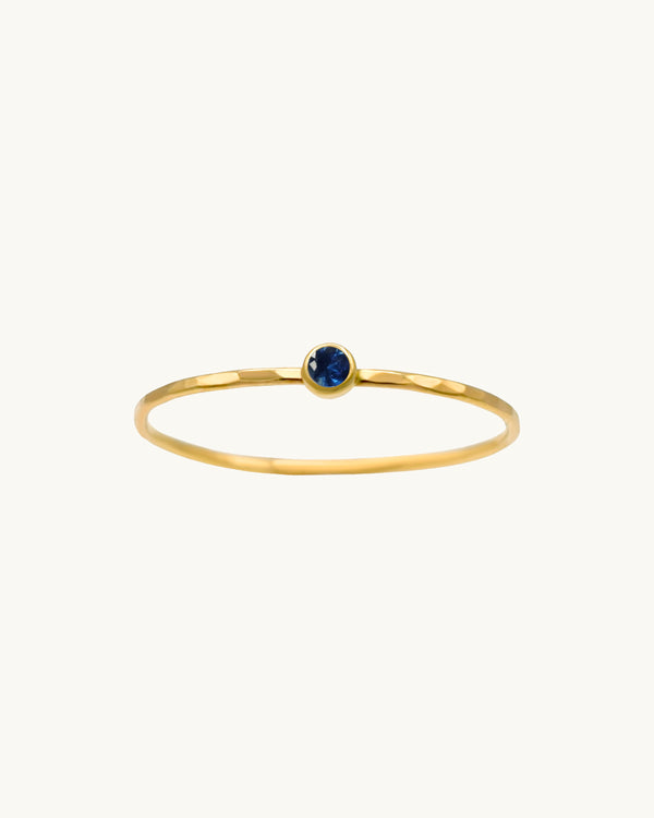 LOLA Sapphire Stacking Ring 14K | September Birthstone