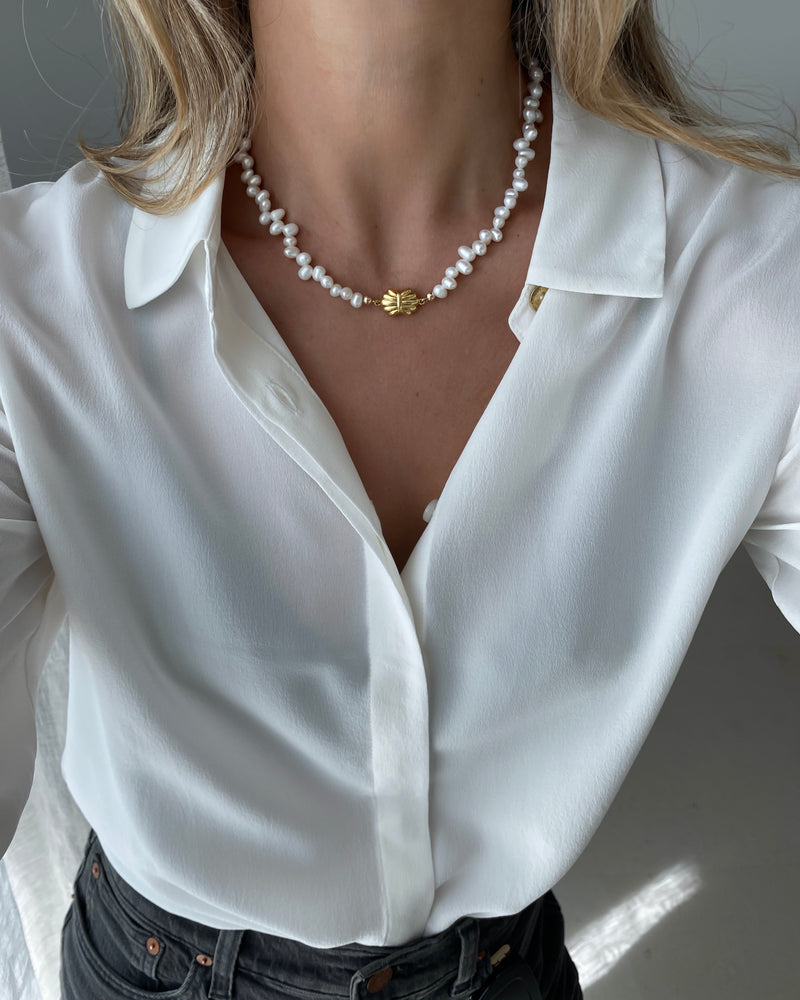 Sylvie Vintage Pearl Necklace