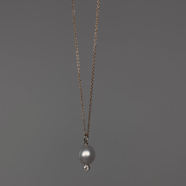Ariel Pearl Pendant Necklace 14K