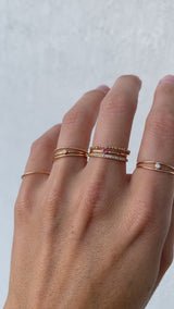 LIV Twisted Stacking Ring 14K