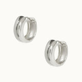 ALEXA Chunky Hoop Earrings in Sterling Silver 925