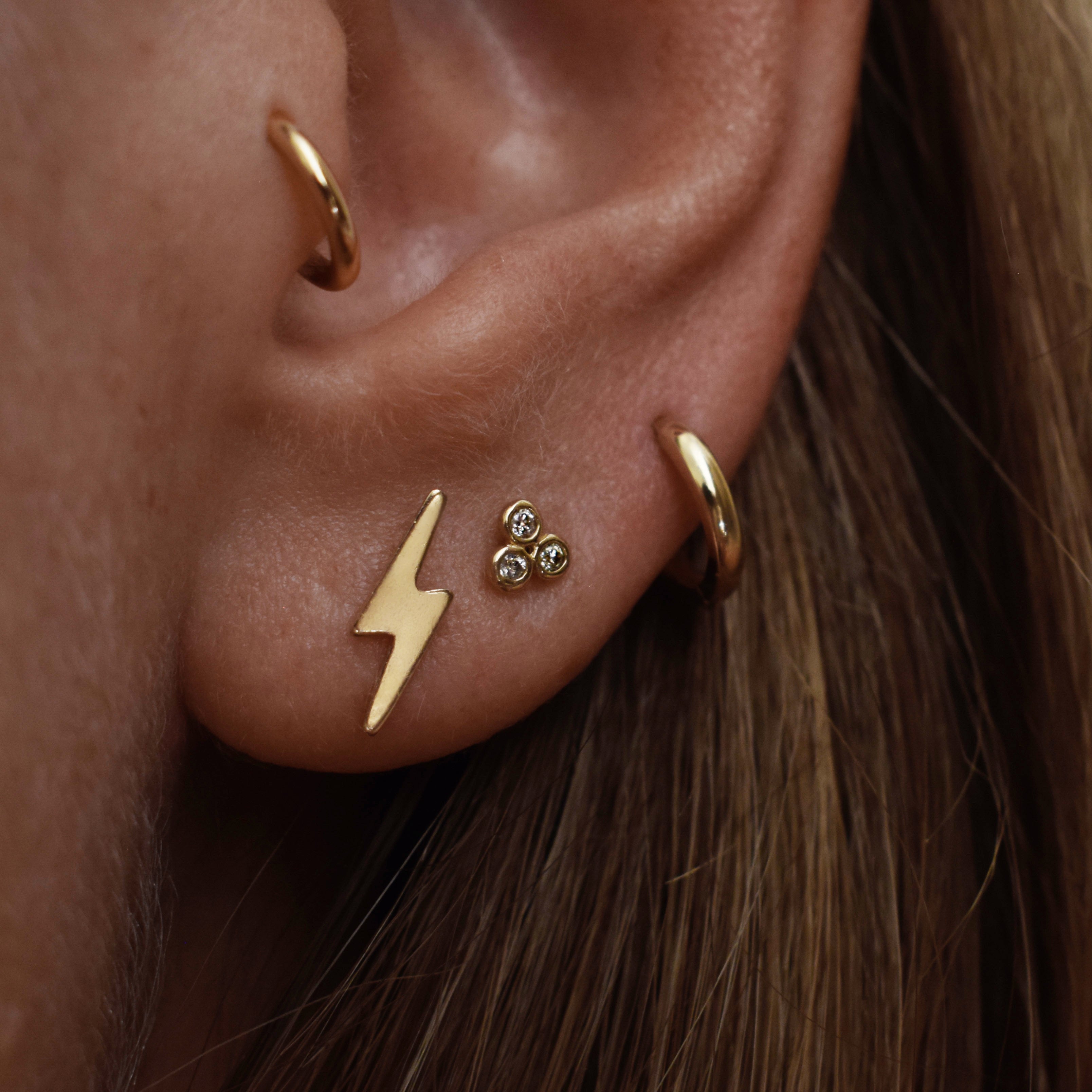 Bianca Bolt Stud Earring