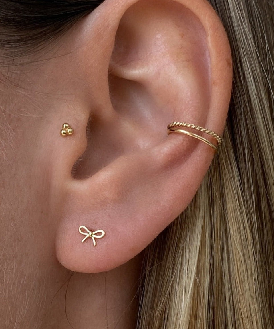 Cara Bow Stud Earring