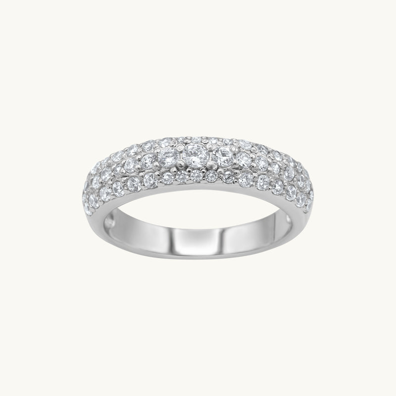 KIRA Dome Ring In Silver