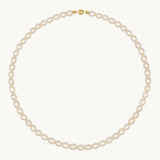 product image of the claire pearl necklace with magnetic clasp