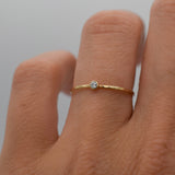 CORA Diamond Stacking Ring 14K | April Birthstone