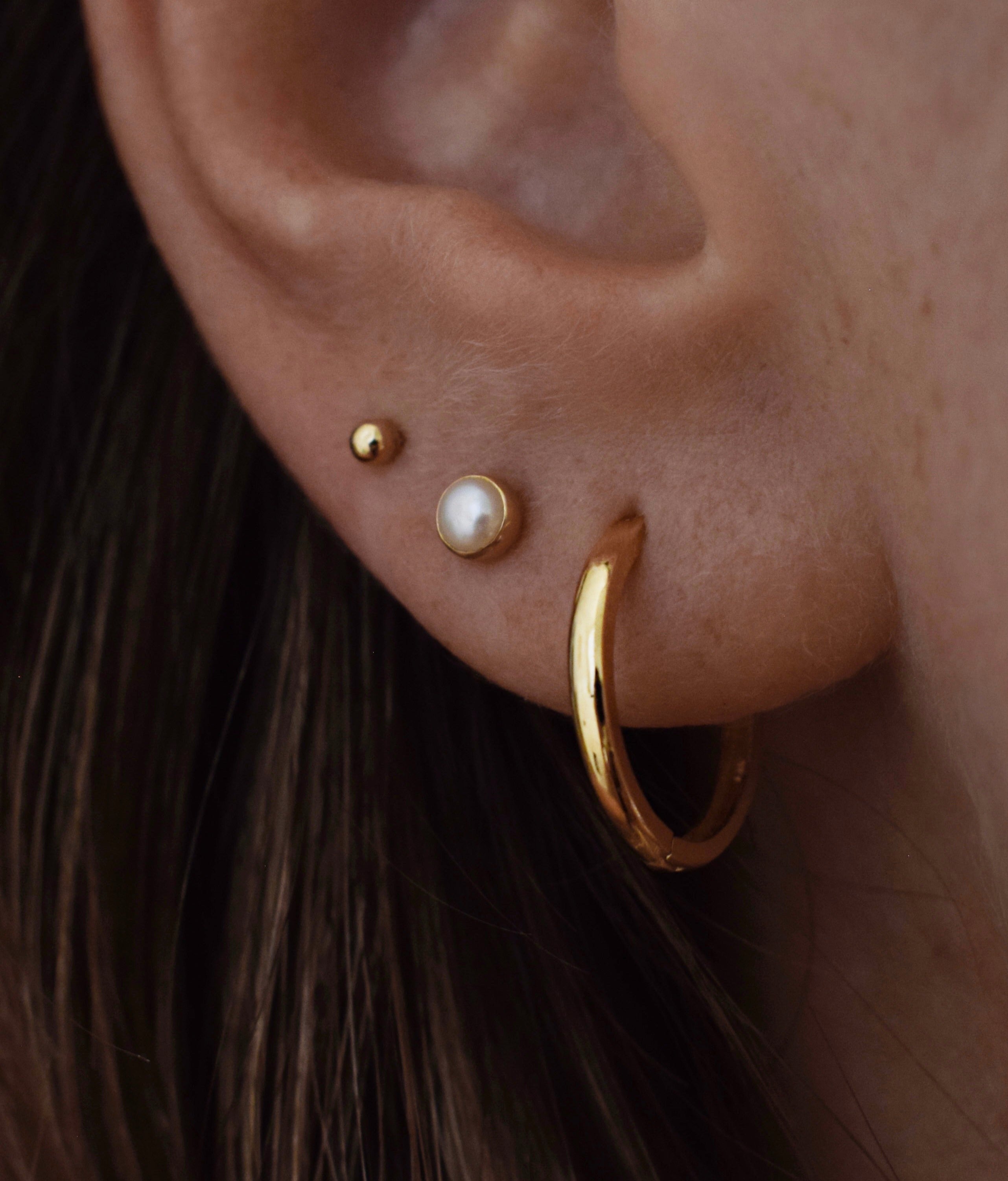 Erin Classic Huggie Hoop Earring Large