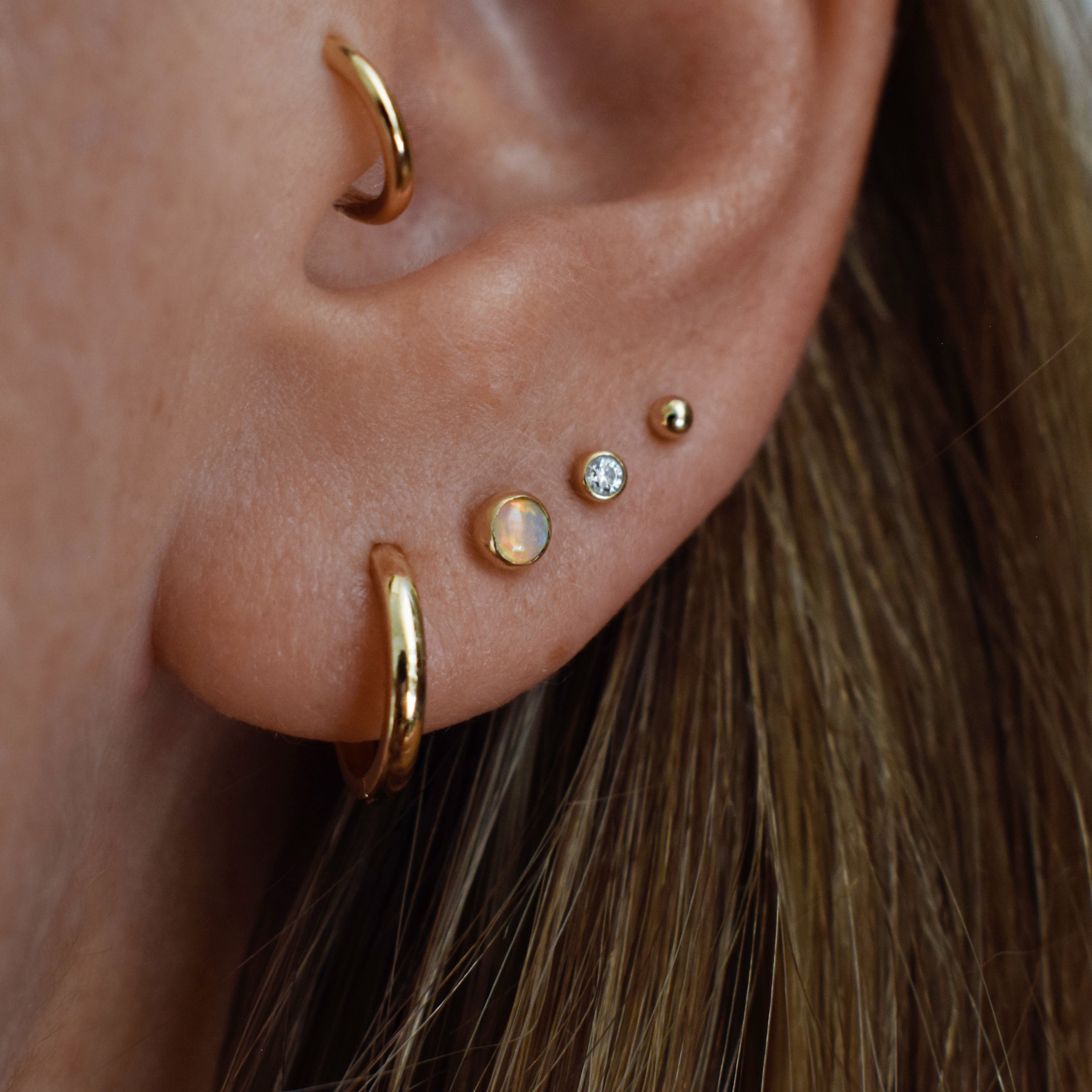 Erin Classic Huggie Hoop Earring Medium