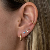 EVE Blue Opal Stud Earring Small 14K