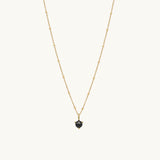 Leona Hematite Pendant Necklace 14K