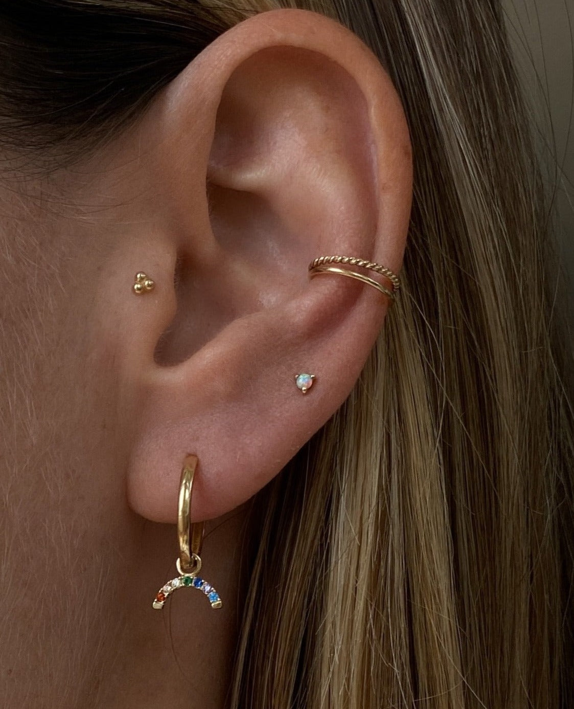 Isla Rainbow Dangling Earring Charm