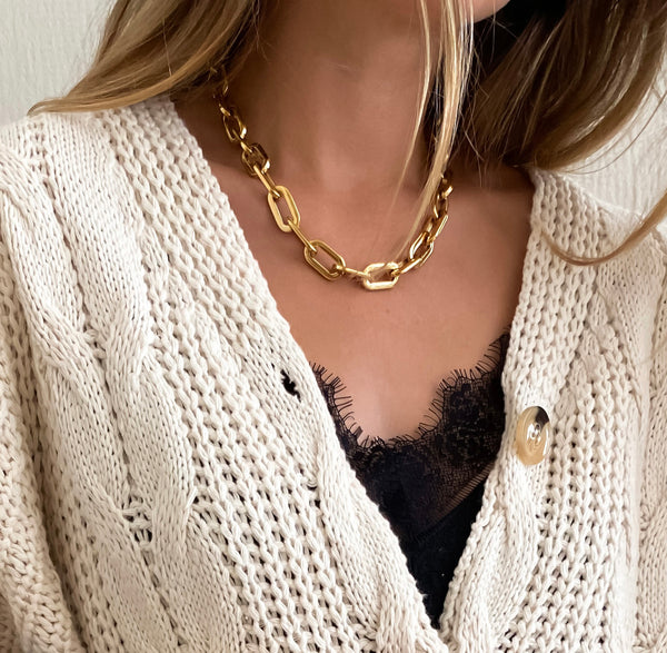 KATE Chunky Long Link Necklace