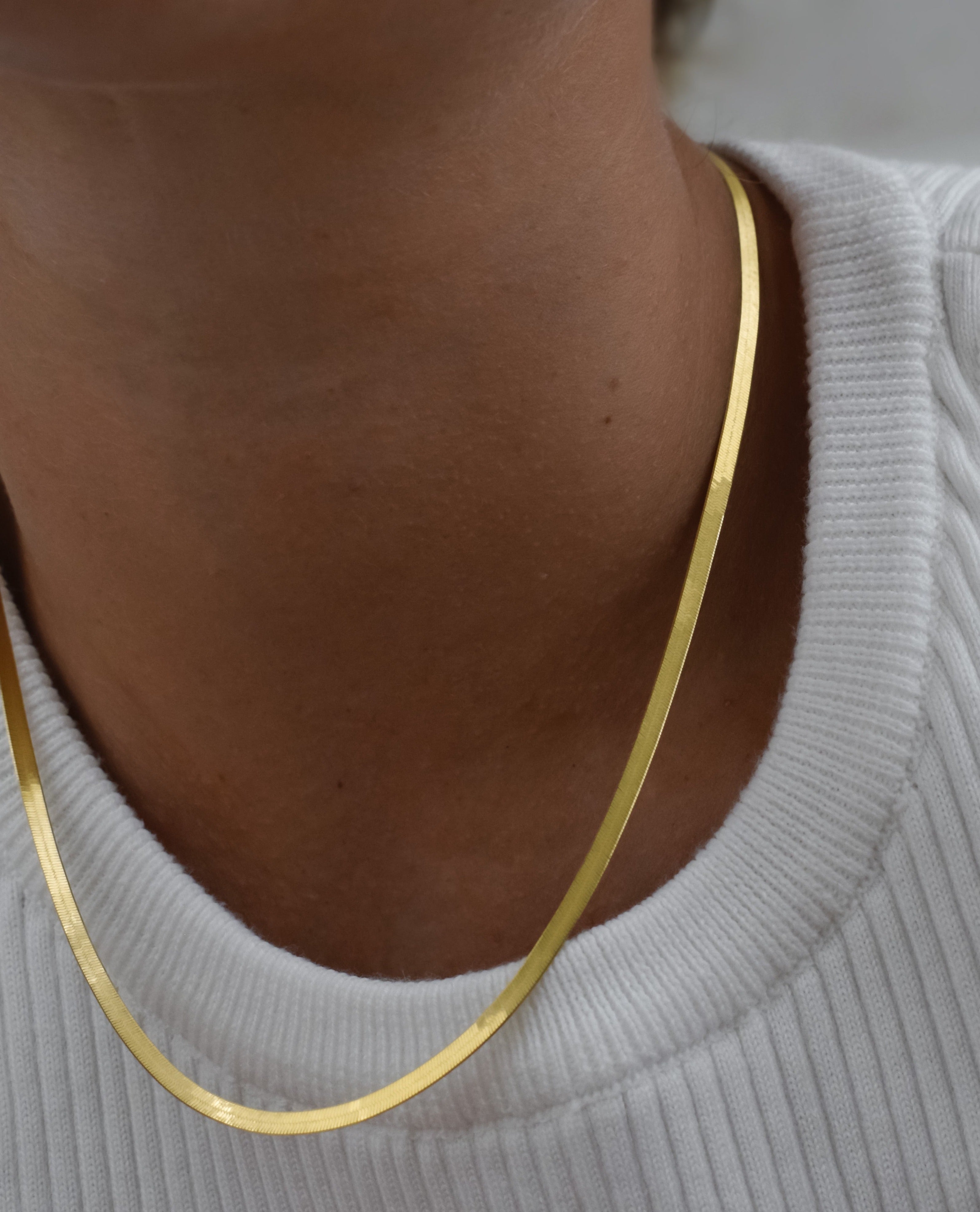 Novah Herringbone Necklace