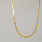 NOVAH Herringbone Necklace 14K
