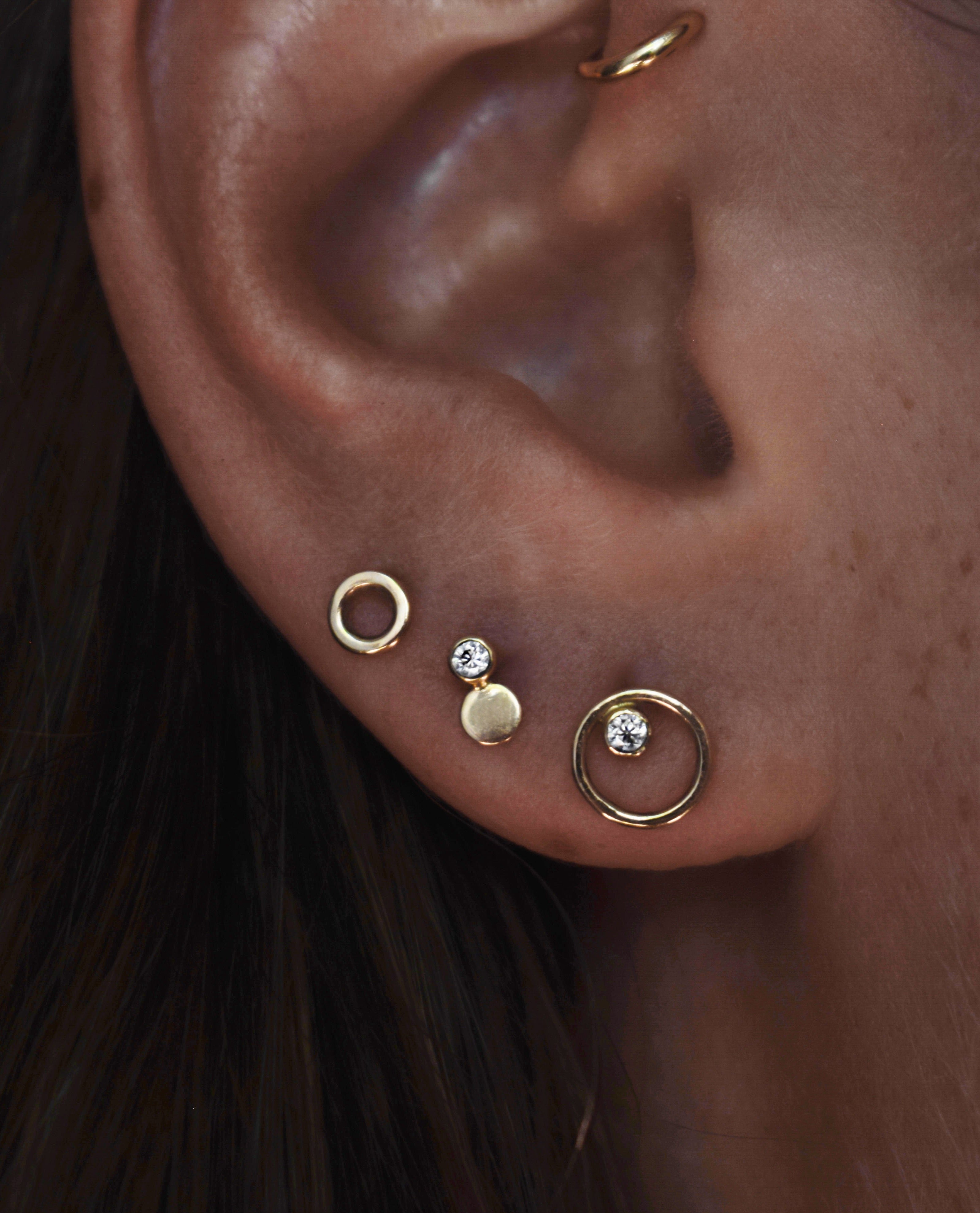 Lily Moissanite Stud Earring