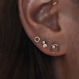 LILY Moissanite Stud Earring 14K