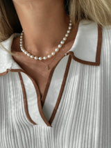 Diamond Initial Charm Necklace 14K